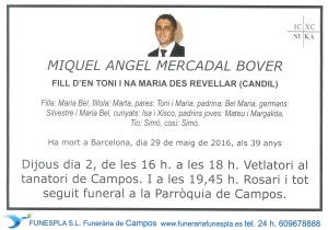 Miquel Angel Mercadal Bover 29-05-2016