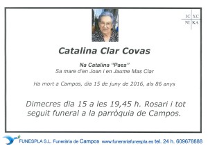 CATALINA CLAR COVAS   15-06-2016