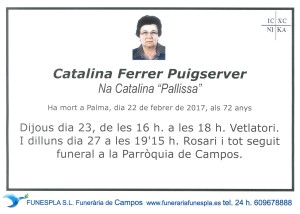 Catalina Ferrer Puigserver 22-02-2017