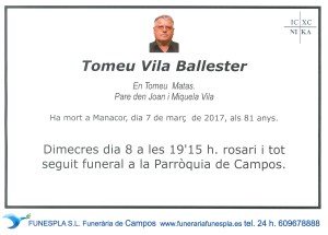 Tomeu Vila Ballester 07-03-2017