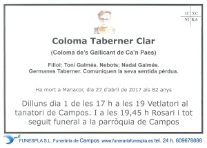 Coloma Taberner Clar 27-04-2017