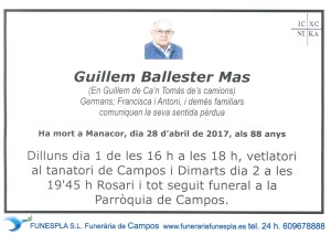 Guillem Ballester Mas 28-04-2017