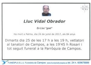 Lluc Vidal Obrador 24-07-2017