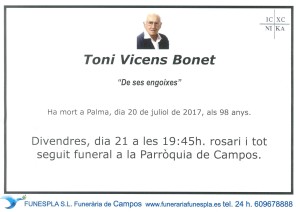 Toni Vicens Bonet 20-07-2017