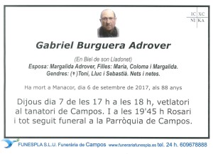 Gabriel Burguera Adrover 6-09-2017