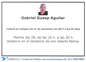 Gabriel Guasp Aguilar 21-11-2017