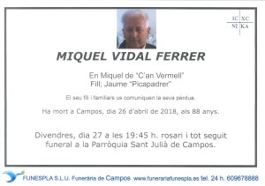 Miguel Vidal Ferrer 26-04-2018
