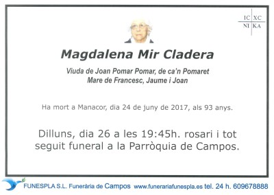 Magdalena Mir Cladera    24/06/2017