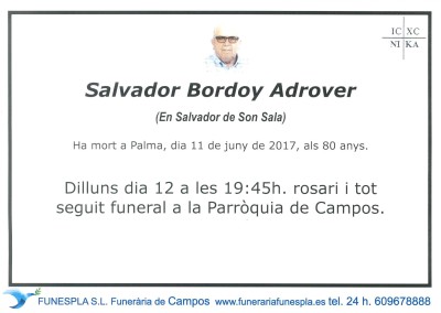 Salvador Bordoy Adrover   11/06/2017