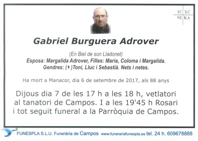 Gabriel Burguera Adrover     06/09/2017