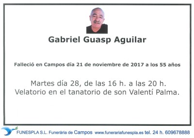 Gabriel Guasp Aguilar  21/11/2017