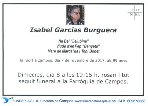 Isabel Garcias Burguera 07-11-2017