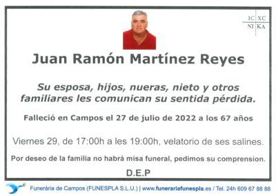 Juan Ramón Reyes  27-07-2022
