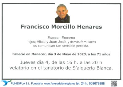 Francisco Morcillo Henares  03-05-2023