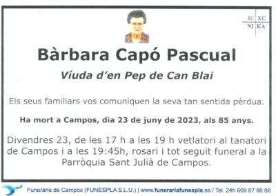 Bàrbara Capó Pascual  23-06-2023