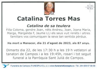 Catalina Torres Mas 21-08-2023