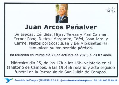 Juan Arcos Peñalver 23-10-2023