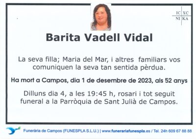 Barita Vadell Vidal 01-12-2023