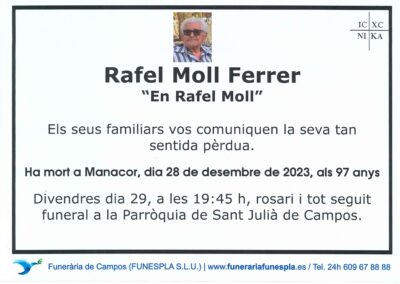 Rafel Moll Ferrer 28-12-2023