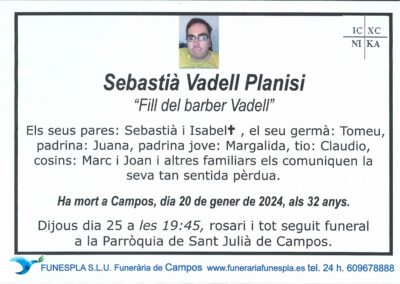 Sebastià Vadell Planisi  20-01-2024