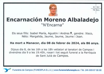 Encarnación Moreno Albaladejo 08-02-2024