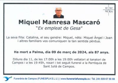Miquel Manresa Mascaró 09-03-2024