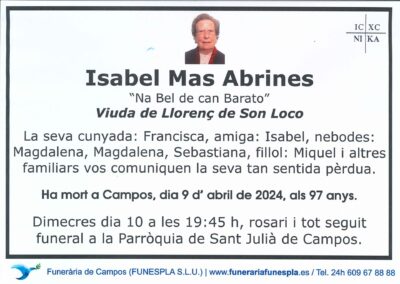 Isabel Mas Abrines 09-04-2024