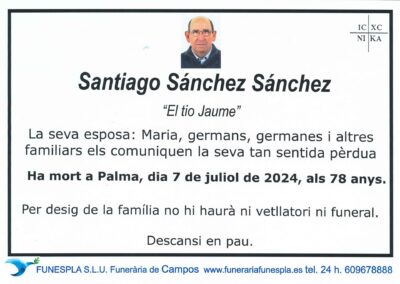 Santiago Sánchez Sánchez 07-07-2024