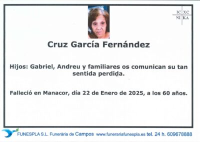 Cruz García Fernández 22-01-2025