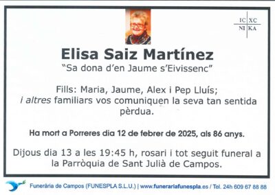 Elisa Saiz Martínez 12-02-2025