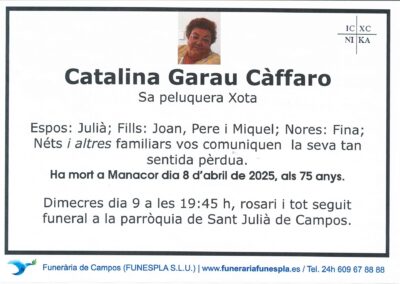 Caralina Garau Càffaro 08-04-2025