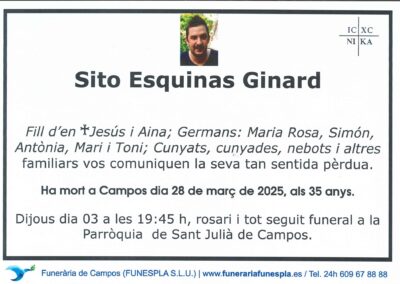 Sito Esquinas Ginard 28-03-2025