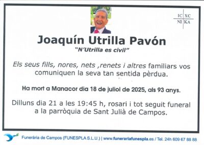 Joaquín Utrilla Pavón 18-07-2025
