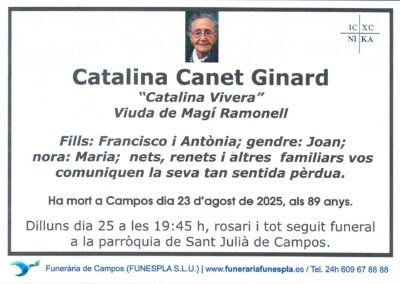 Catalina Canet Ginard 23-08-2025