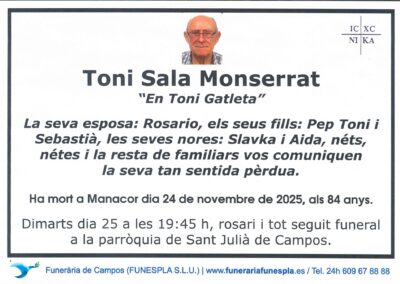 Toni Sala Monserrat 24-11-2025