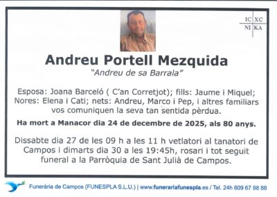Andreu Portell Mezquida 24-12-2025