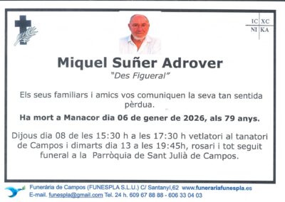 Miquel Suñer Adrover 06-01-2026