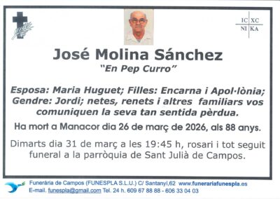 José Molina Sánchez 26-03-2026