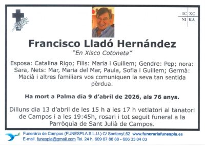 Francisco Lladó Hernández 09-04-2026
